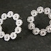 Wedding Silver Stud Earrings, Stud Earrings, Wedding Jewelry, Bridal Earrings, Silver Flowers Earrings , Post Earrings, Round Stud