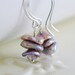 Amethyst Earrings, Lavender Keishi Keshi Freshwater Pearls, Wire Wrap, February Birthstone, Gold or Sterling Silver Jewelry, Free Shipping