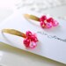 Bright Honeysuckle Pink Freshwater Pearl Earrings Feminine Wire Wrapped Gold Jewelry Complimentary Shipping