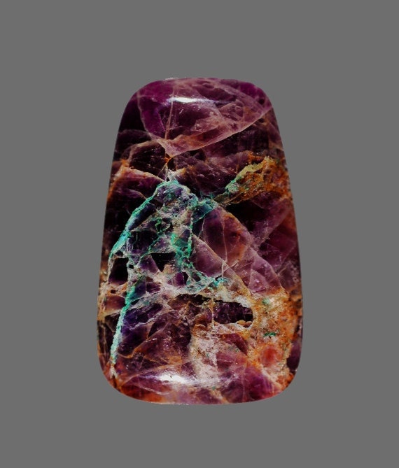 Kaleidascope Agate Cabochon, Handmade Designer Cabochons by MagicStones on Etsy.