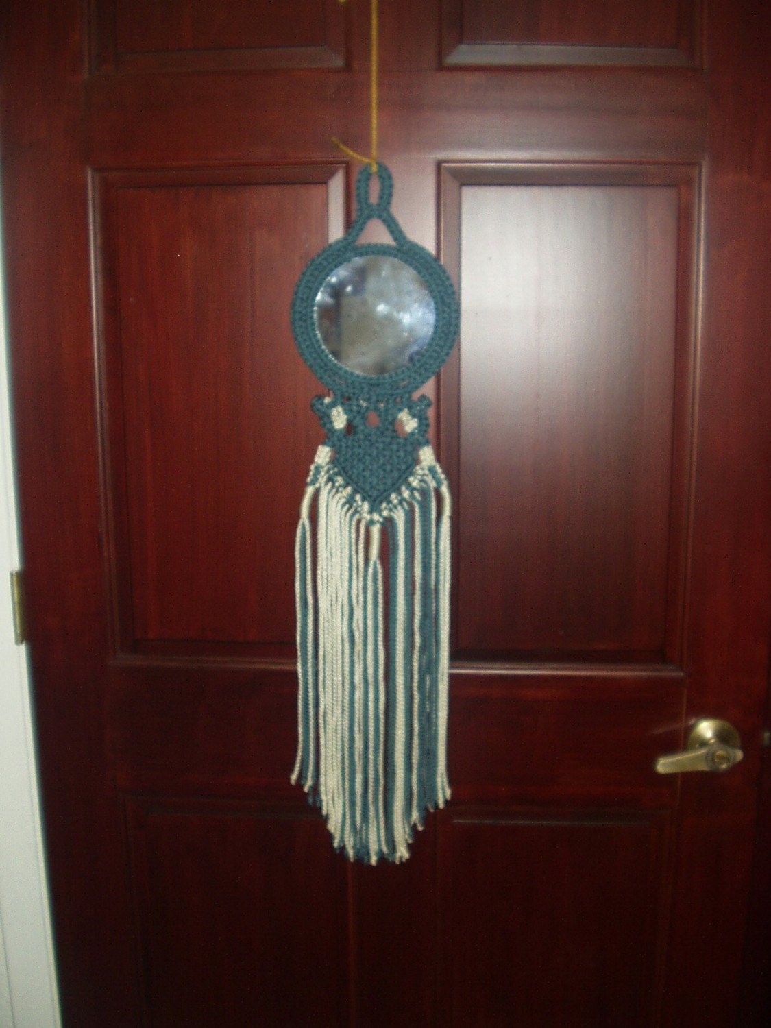 Macrame Wall Hanging Denim Reflections