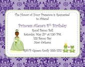 Tianna's Royal Bayou Ball Invitations - Frog Princess Printable Invitations Il_170x135
