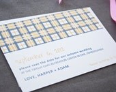 Emerson Rustic Plaid Save the Date