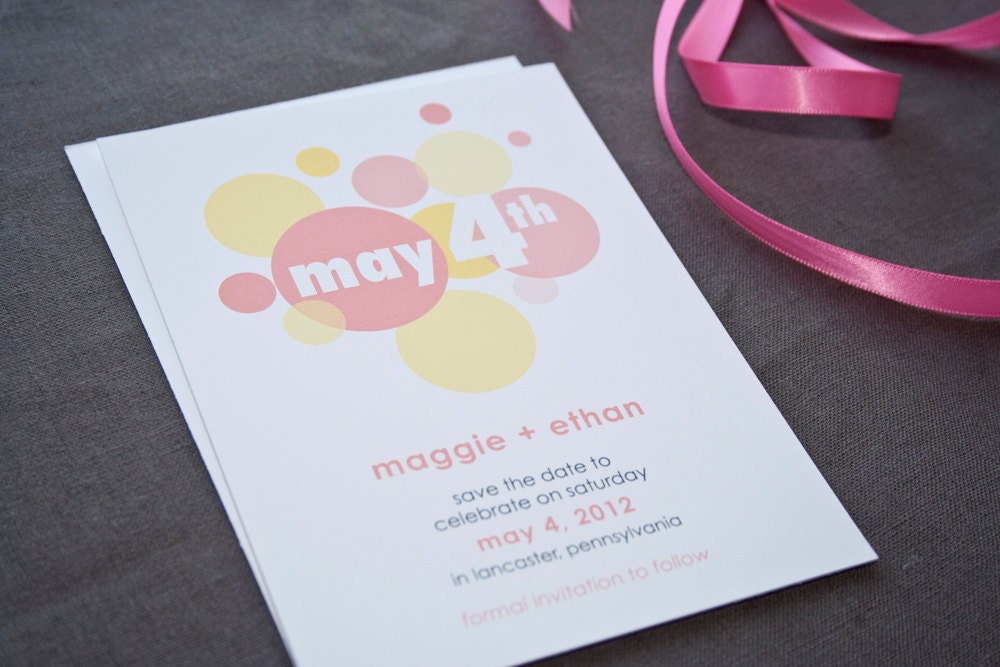 Sweet & Modern Emma Save the Date