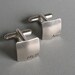 Square Cuff Links -- Monogram Personalized CUFFLINKS
