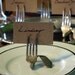 Place Card Holders - Vintage Silver Forks. Set of 4