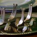 Place Card Holders - Vintage Silver Forks. Set of 4