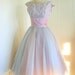 1950's Vintage Bridal Originals Light Pink Party Dress