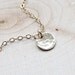 Tiny Disc Necklace - Hammered Gold Filled Circle Charm - Minimal Everyday Simple Layering Necklace - 14k Gold FIlled, Dainty