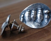 Your Own Custom Silver Fingerprint Tie Tack Pin