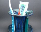 6 Slot Toothbrush Holder in Cobalt Blue EACH ONE UNIQUE
