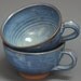 Soup Chowder Bowl Set Blue Pottery Stoneware Handles Mug Cup