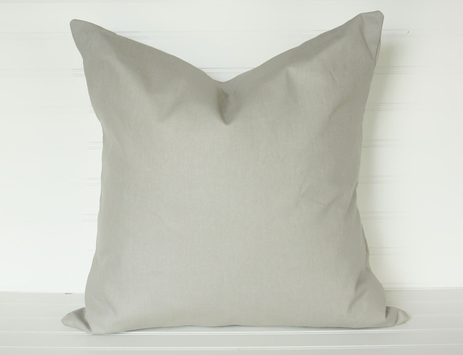 18x18 Solid Gray Pillow Cover