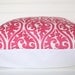 18x18 Pink and White Fancy Pillow Cover