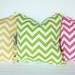 18x18 Chevron Yellow Pillow Cover