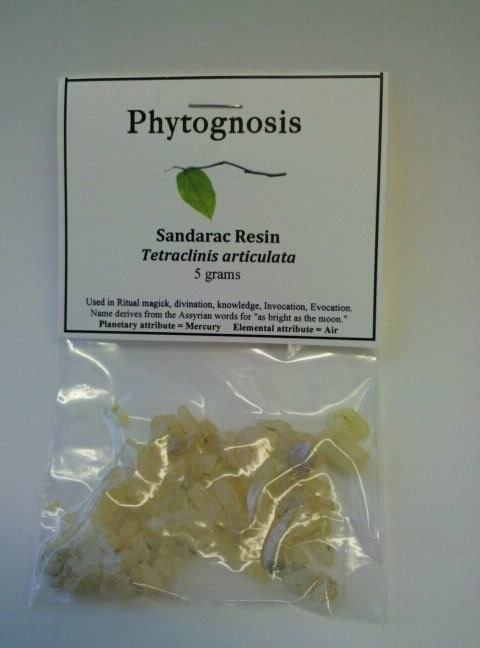 Sandarac Resin Incense - Gum Juniper - Used for spells, magic, incense, folk healing