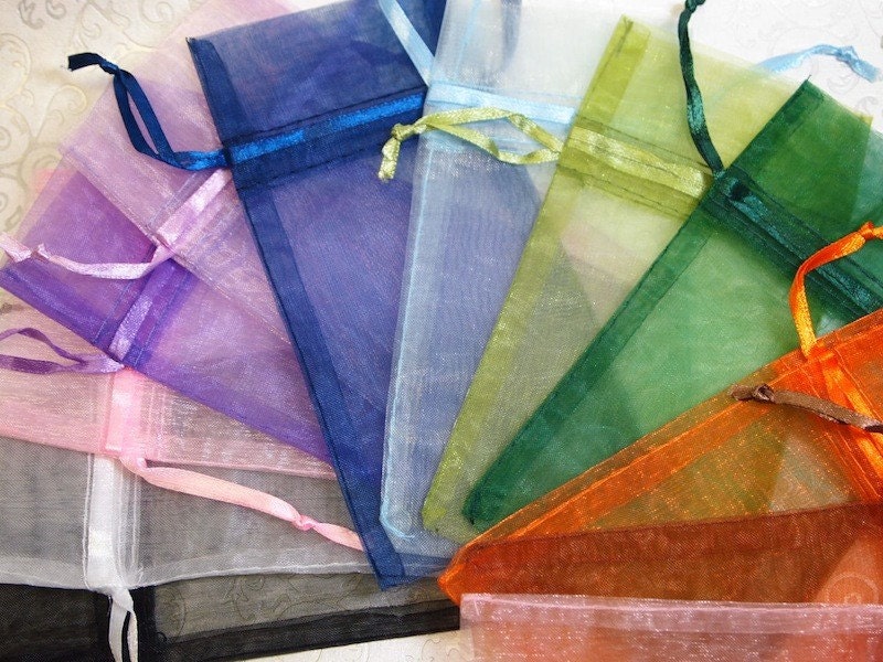 48 Organza Gift Bags... Fill With Candies, Soaps, Jewelry, Sachets, Pendants, Shower Favors, Wedding Favors, More...