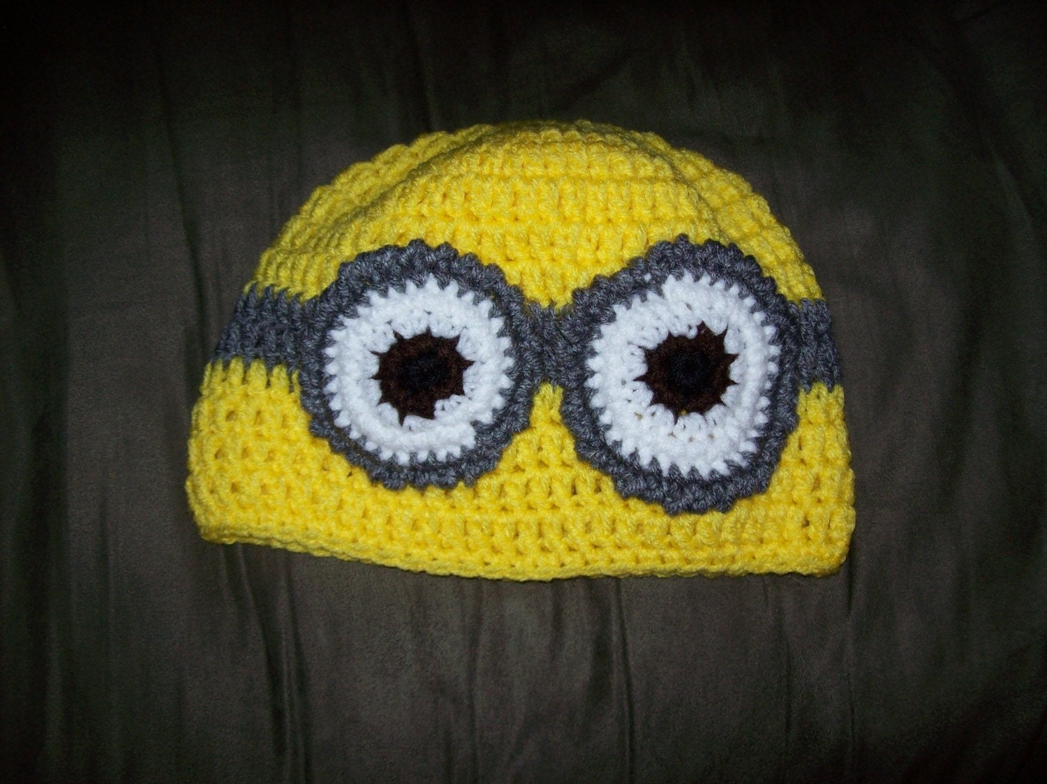 Items similar to Crochet Minion Hat on Etsy