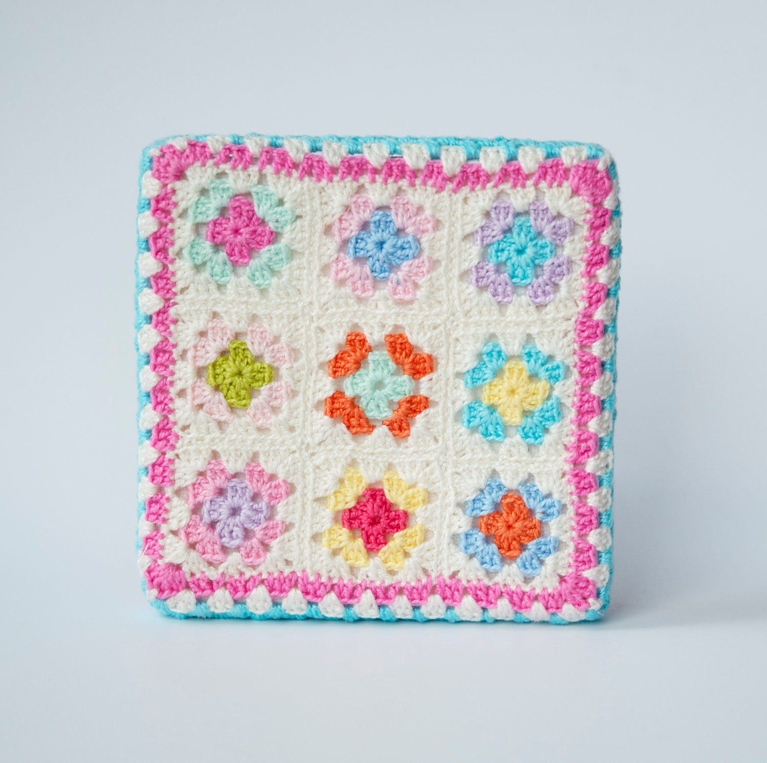 Granny Square Block Wall Art - Fibre Art