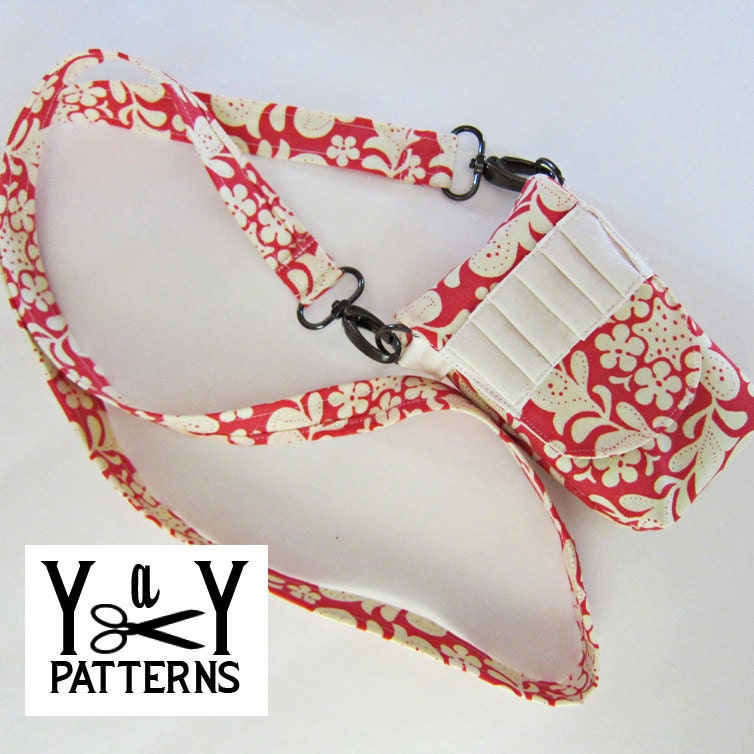 PDF Sewing Pattern.  "On the Go" Mini Purse, Small Camera Bag, Cell Phone Bag from Yards and Yards