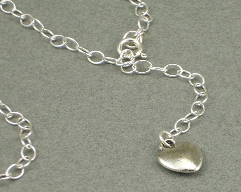 You Make my Heart Beat sterling necklace