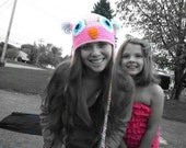 Who Do You Love earflap hat with braids