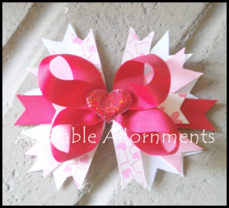 Happy Hearts Hair bow