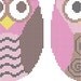 Owls Cross Stitch Pattern, Cross Stitch Pattern, Cross Stitch Designs, Needlepoint Patterns, Owls by NewYorkNeedleworks on Etsy