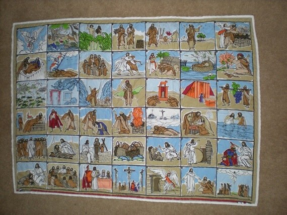 Bible Story Quilt for Baby by sullivanstitches on Etsy
