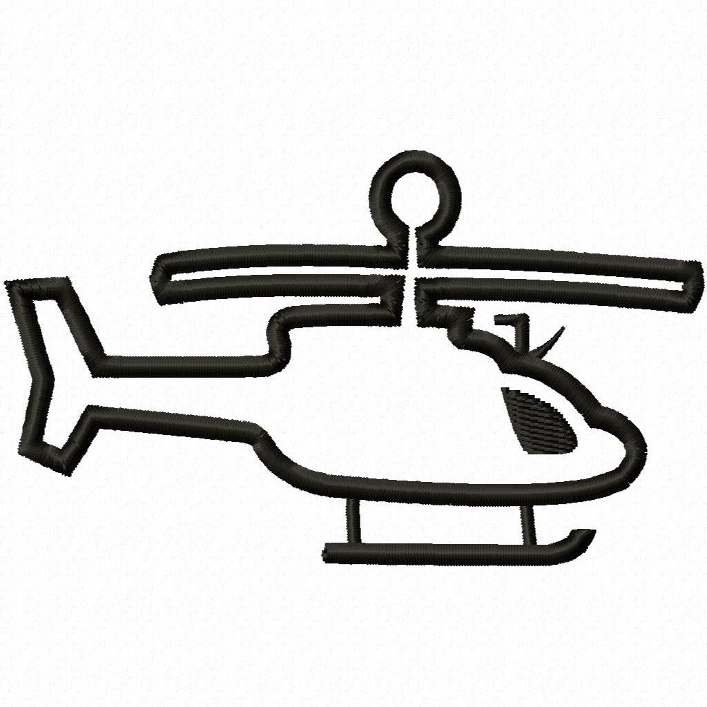 Digi Dolls Kiowa OH-58 Helicopter Applique Machine Embroidery Design 4x4 5x7 Military Army INSTANT DOWNLOAD