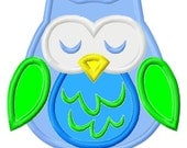 Digitizing Dolls Owl 2 Applique Embroidery Design 4x4 5x7 Fall Euro INSTANT DOWNLOAD