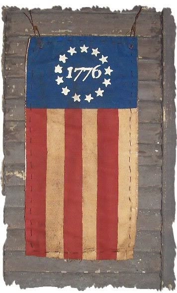 Vertical 1776 FLAG Country Primitive Americana Sign Wall Hanging OTG Original Design