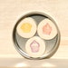 Pastel Cupcake Magnets set of 3 in a Tin Pink Yellow & Purple Cute as Candy kawaii party cake