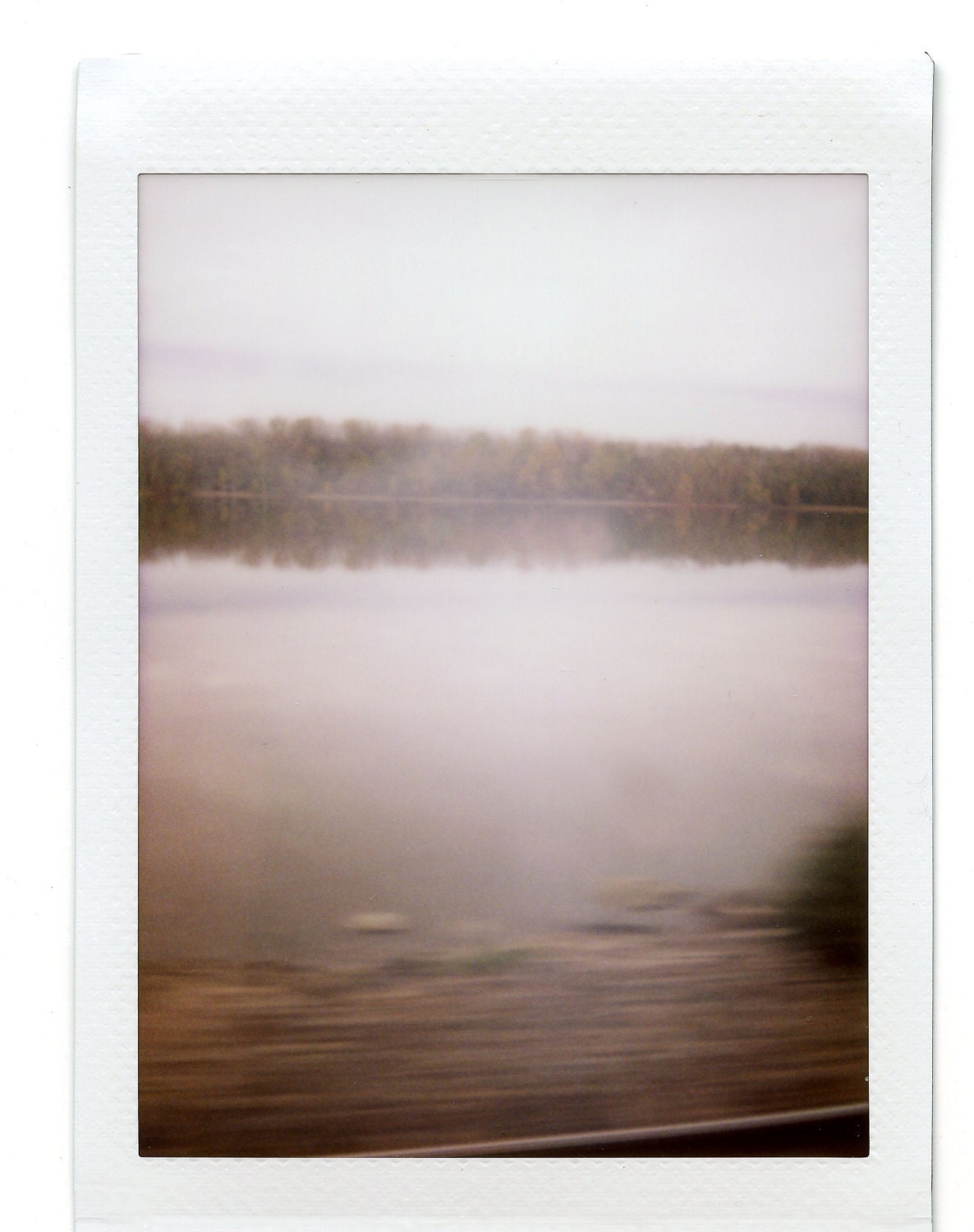 8 x 10 inch print of fall landscape - instant film