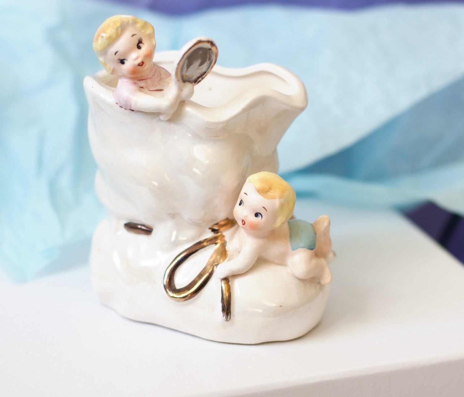 Vintage Napco Ceramics Japan Children's Planter, by Beezus Complex