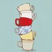 Teacups 8x10 art print