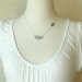 The Bare Tree Necklace, sterling silver, delicate, tree, bird, nature, sweet, jewelry