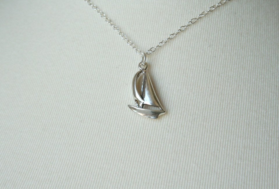 The Sterling Silver Sailboat Necklace - simple everyday nautical jewelry