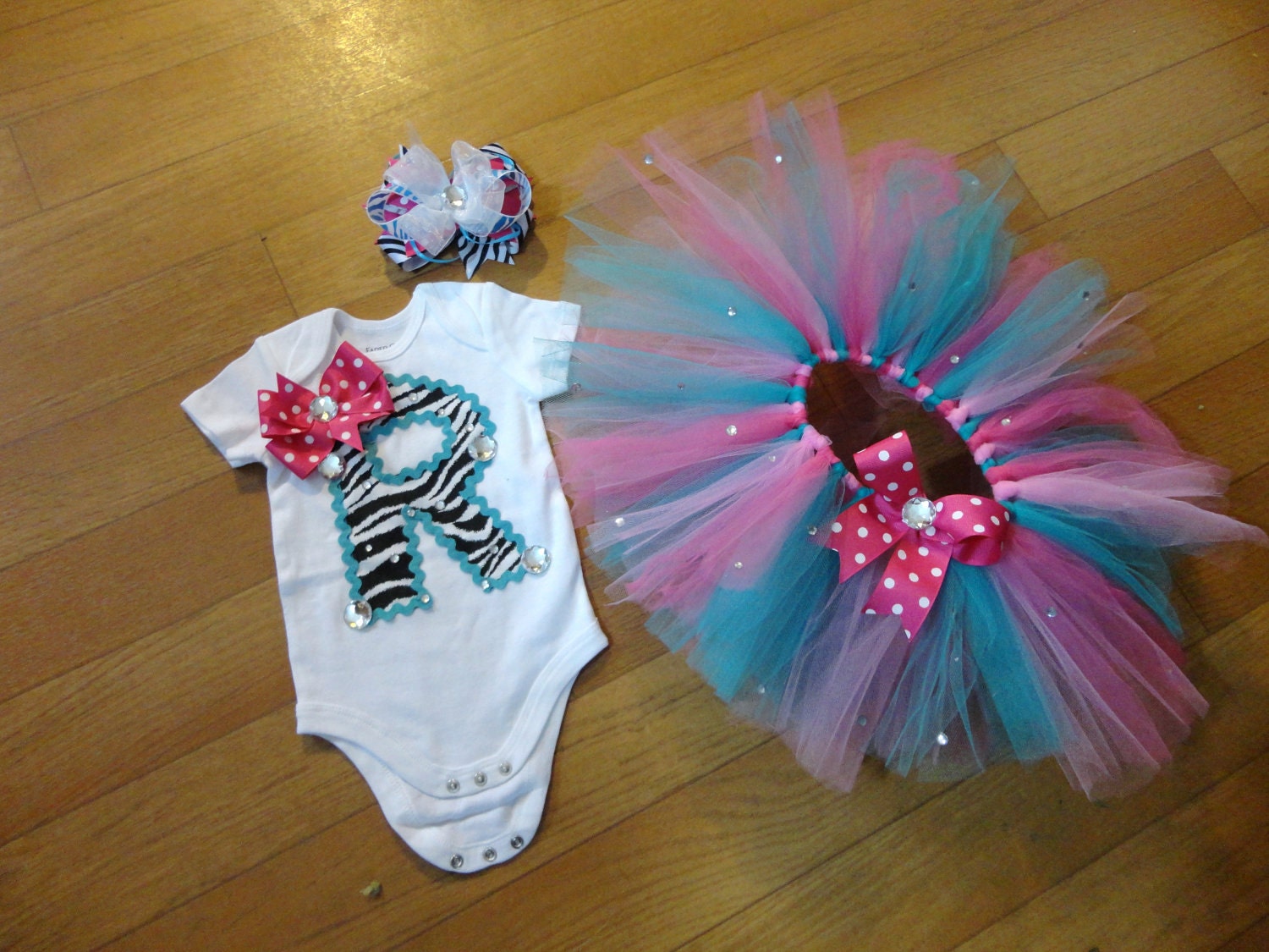 Personalized onsie and tutu set