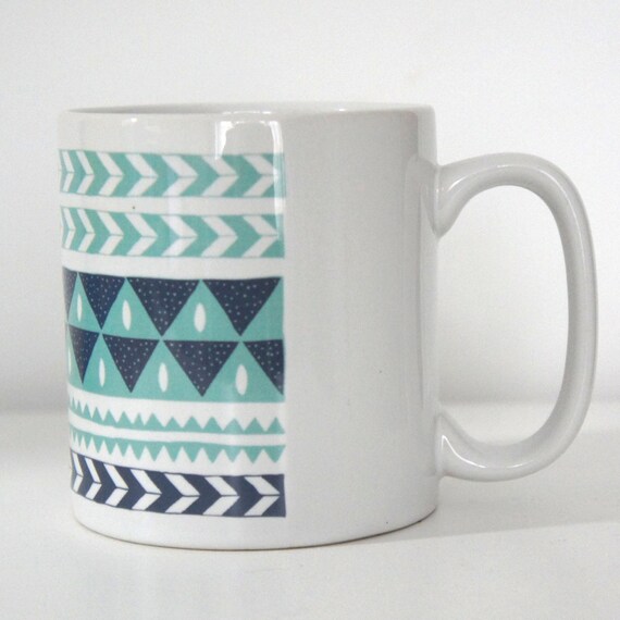 Winter Stripe Ceramic Coffee Mug