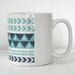 Winter Stripe Ceramic Coffee Mug
