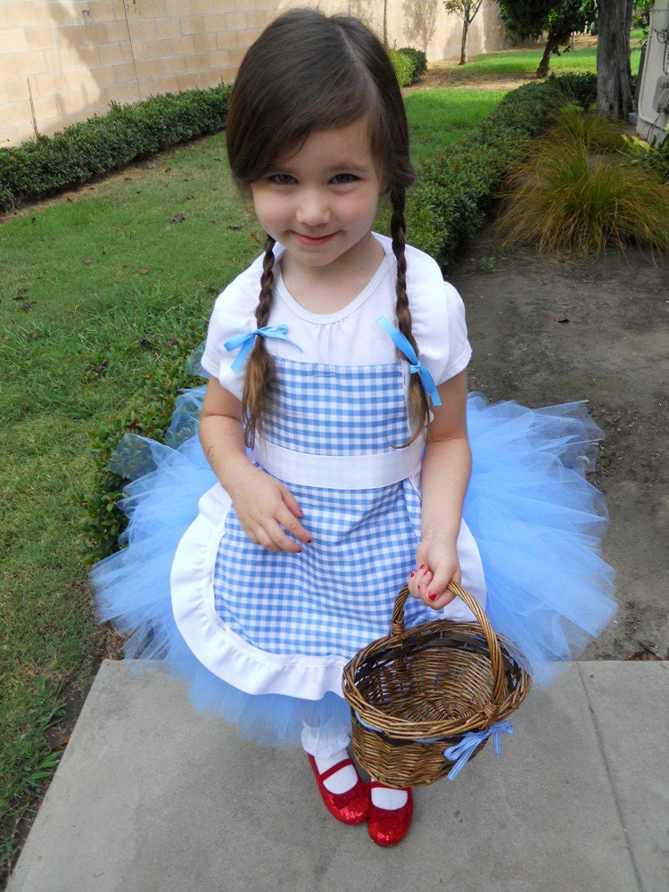Dorothy Wizard of Oz Inspired Tutu Costume without Basket - peacelovecouture