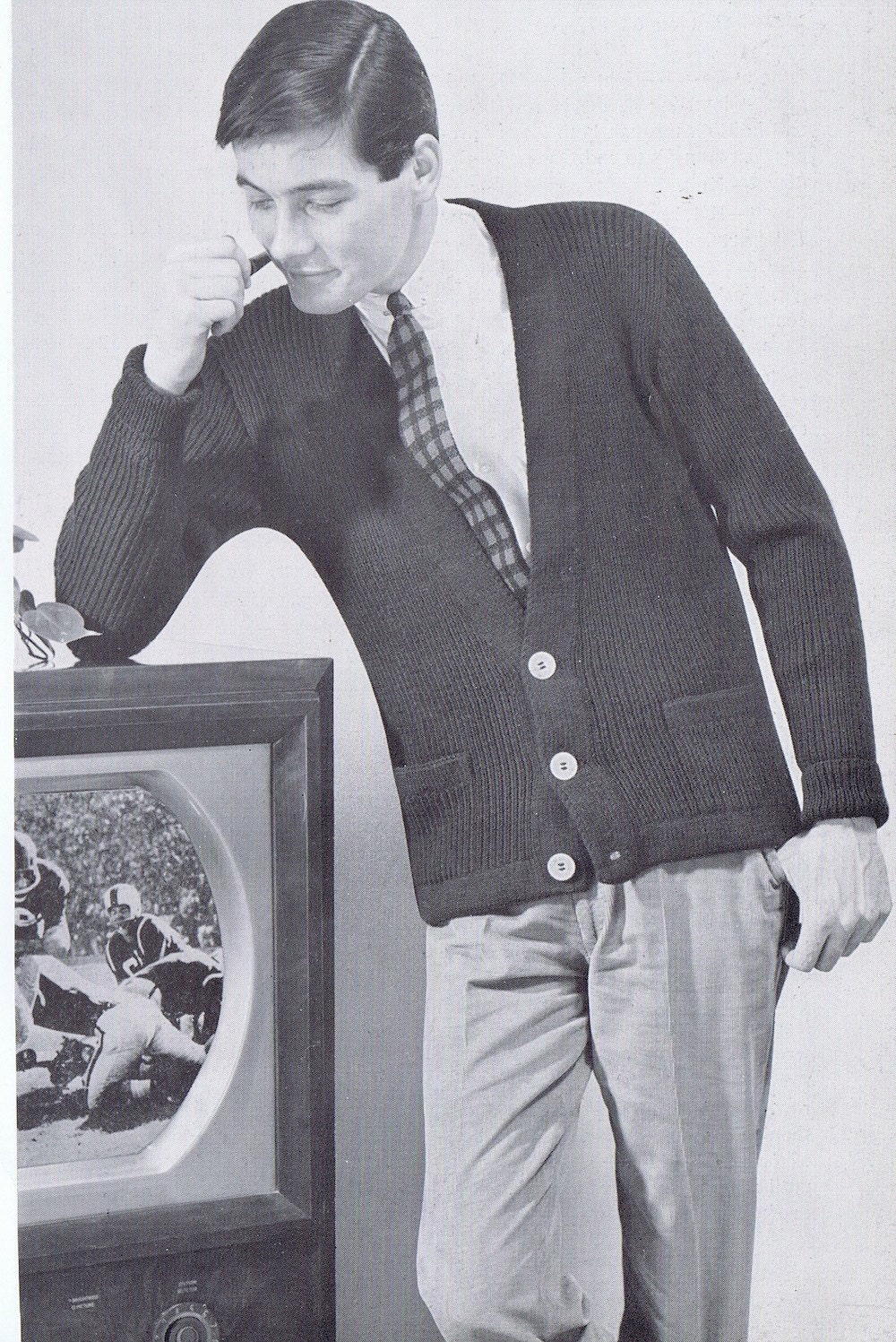 1950s Vintage Knitting Book College Knits for Men and Women