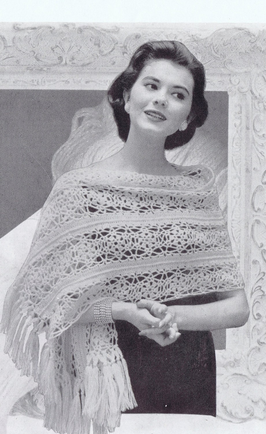 Lace Wrap Vintage Crochet Pattern