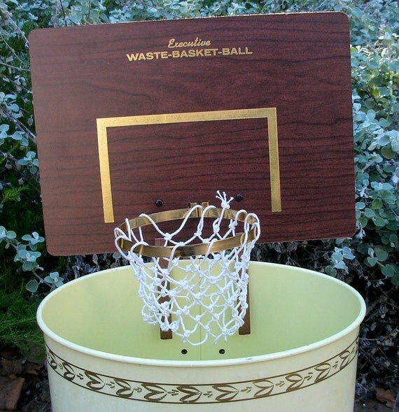 Vintage Executive Waste Basket Ball Game in by