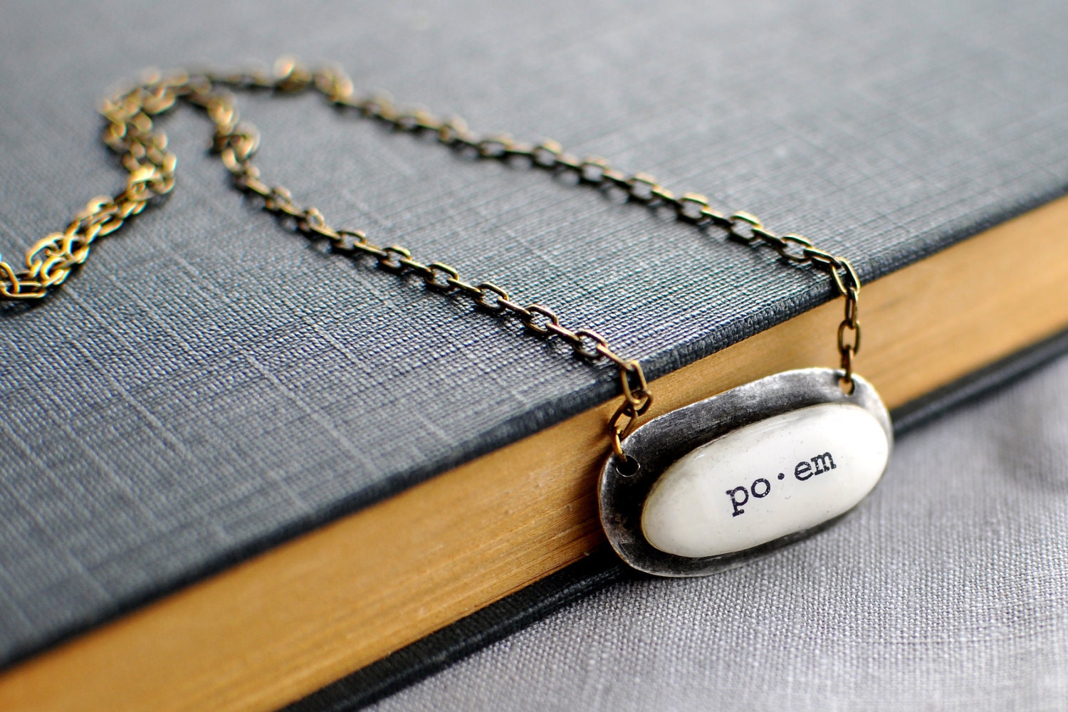 Poem . Words . Necklace . by Mad Tea Garden