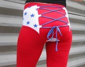 Star print corset style Roller Derby shorts
