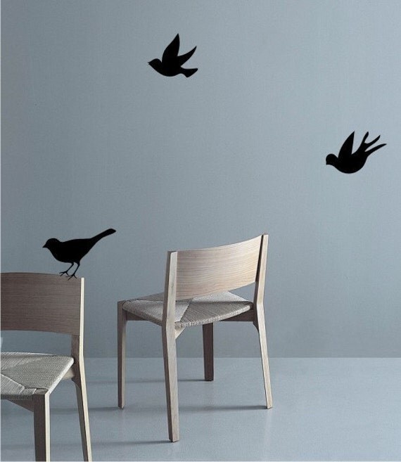 THREE LITTLE BIRD Home Art Decor Mural Wall Sticker by EllyStudio