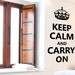 Keep Calm and Carry On Wall Decal Vinyl Wall Art by Elly Studio