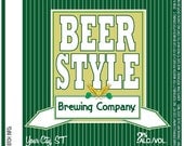 Home Brew Customized Beer Label - Green is Good